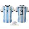 Officiële Voetbalshirt Argentinië Nicolas Tagliafico 3 Thuis WK 2022 - Heren